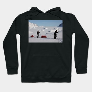 Nordic skiing in Liverpool land Hoodie